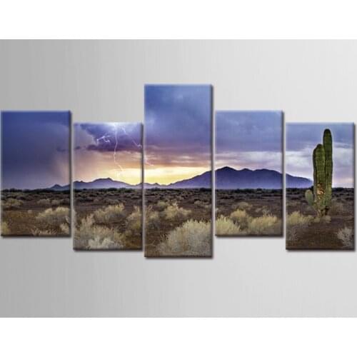 HD Printed cactus landscape series Painting Canvas Print room decor print poster picture canvas Free shipping/E-WY-09