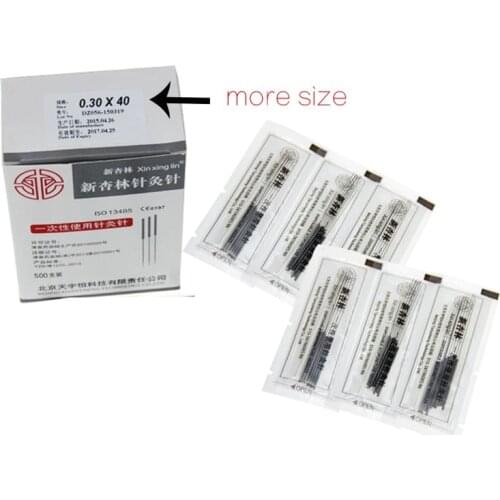 Acupuncture Needle Single Use Disposable Sterile Acupuncture Needle With Tube Needle 500 Pcs High Quality Size Choose