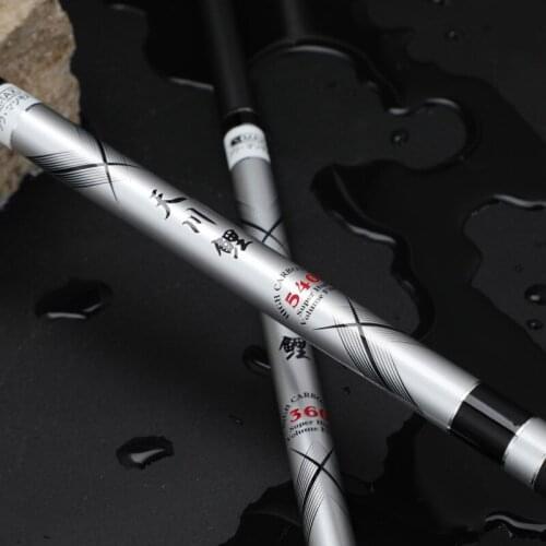 Carp Rod Silver Color 28 tune carbon Fishing Rod Factory Direct Supply 2.7-7.2 M Light Thin Super Hard taiwan Fishing Rod