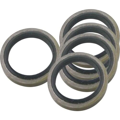 18/20/22/24/26mm Combined Sealing Washer Metal Rubber Compound Bonded Washer Fit M18/M20/M22/M24 Oil Drain Plug Gasket Ring