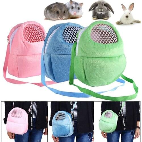 Small Pet Carrier Portable Travel Hamster Bag Breathable Mesh Hamster Carrier Bag Cross Body pet bag for Hamster Chinchilla