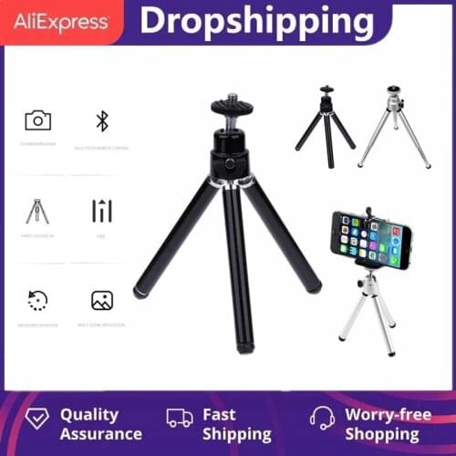 Mini 2 Sections Phone Camera Photography Tripod Adjustable Sturdy Durable Desktop Selfie Photo Stand Phone Holders Accessories