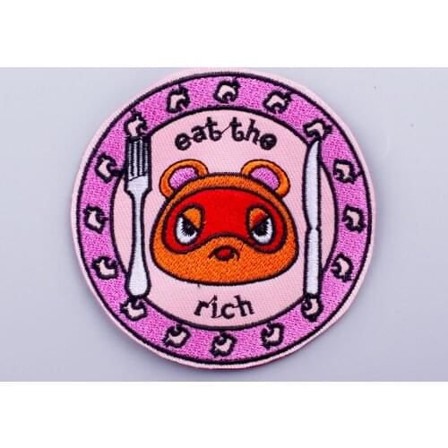 Cartoon Animals Patches For Clothing Iron On DIY Embroidered Patches For Clothes Appliques For DIY T-shirt Badges Letter Patch