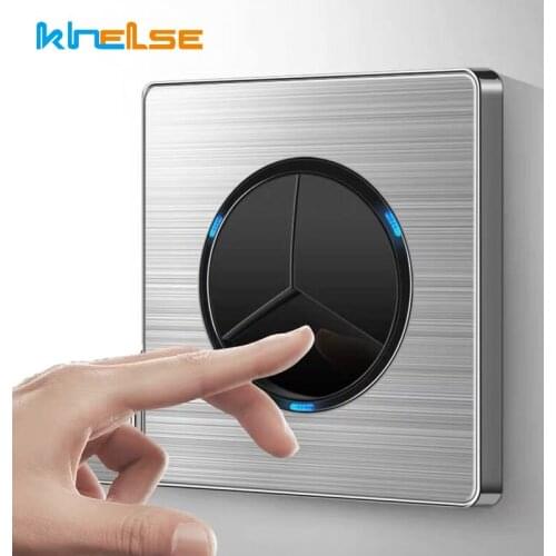 1 Gang 2 Gang 3 Gang 4 Gang Wall Light Switch Socket 1 Way 2 Way Click Switches LED Indicator Home Electric Outlet 110-250VAC