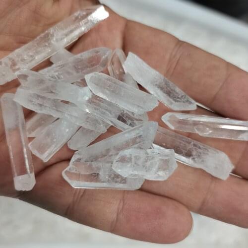 Natural Transparent Pure Lemurian Seed White Quartz Crystal End Bar crystal White Crystal Specimen Healing Energy