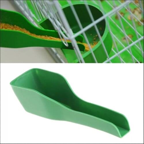 Bird Water Bowl Plastic Universal Parrot Food Bowl Bird Feeding Dish Pet Serving Spoon Parrot Food Spoon Legendog Food Spoon