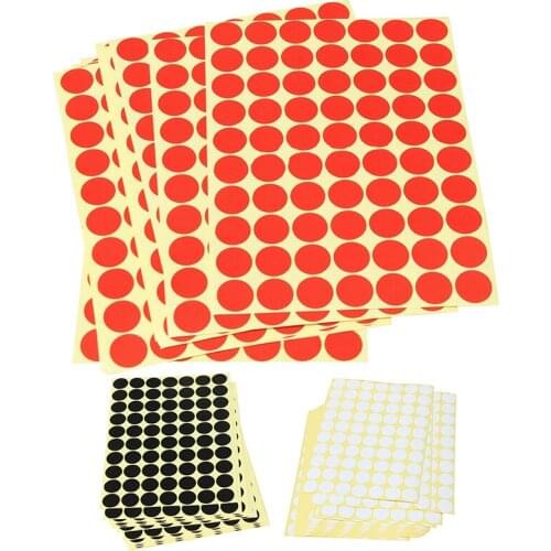 19mm Circles Round Code Stickers Self Adhesive Sticky Labels