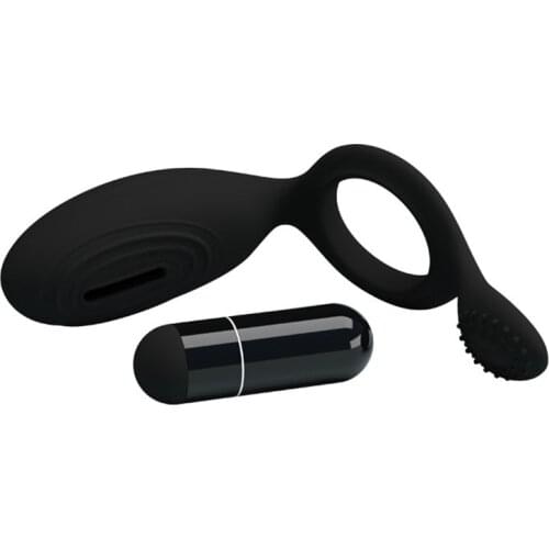 PRETTYLOVE Silicone Vibrating Cock Ring Delay Penis Rings Male Penis Massage cockring vibrador Erotic Adult Sex Toy for Couple