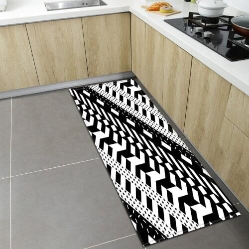 Nordic Kitchen Rug Home Entrance Doormat Living Room Bedroom Bedside Decoration Carpet Hallway Balcony Bath Anti-Slip Floor Mat