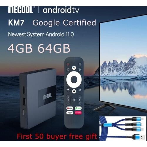 2021 Set Top Box Mecool KM6 Wifi 6 Amlogic S905X4 Androidtv 10.0 Google Certified Support AV1 4GB64GB android box Mecool KM6