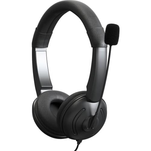 USB Wired Headset with Noise Cancelling Microphone On Ear Computer Headphone Call Center Earphone Volume Control Speaker Mic
