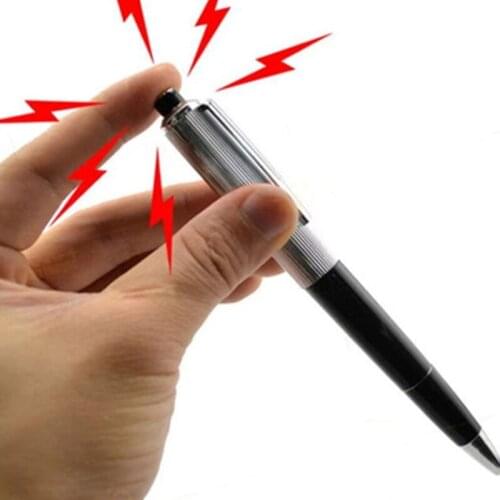 Funny Electric Shock Pen Novelty Funny Trick Accessories Plastic Made Creative Supplies Kids Relieve Boredom M89C