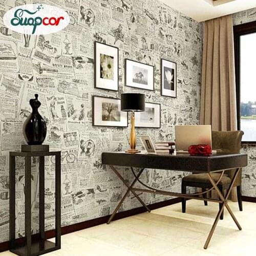 0.6x5m Modern Poster Wallpaper Self adhesive Living room Coffee Shop Background Wall Stickers Home Decor PVC Waterproof Stickers