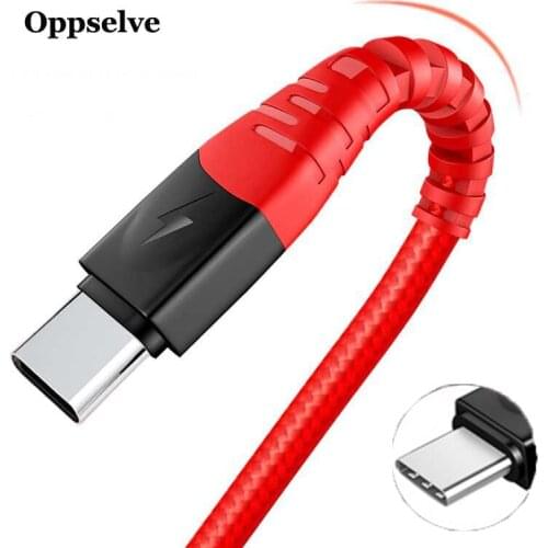 Oppselve USB Type C Cable for Samsung S10 S9 USB C Fast Charging for Huawei P20 P30 Pro Lite Xiaomi Mi6 USB-C Charger Cabo Wire