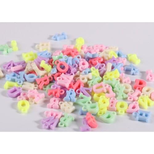 10g Package Acrylic Candy Loose Beads Childrens Handmade DIY Creative Cartoon Shape Straight Hole Jewelry Accessories Material