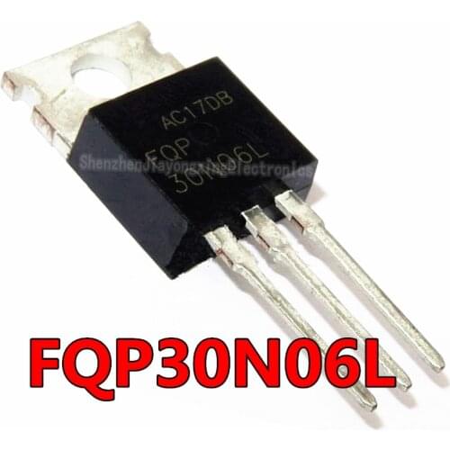 10PCS/LOT NEW 30N06L FQP30N06L TO-220 NPN FET 30A 60V Transistor
