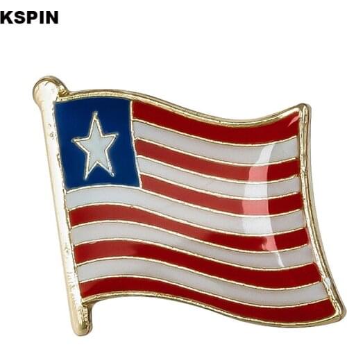 Liberia flag pin lapel pin badge 10pcs a lot Brooch Icons KS-0104