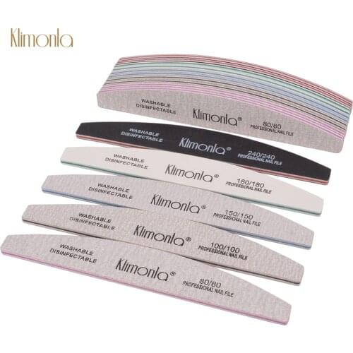 10Pcs Professional Nail File Gray Boat Sandpaper Nail Sanding Buffers Grinding Buffing Manicure Care Tool 5 Grit for your choice