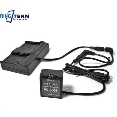 NP-F Power Adapter Dual Channel + DMW DCC3 DC Coupler for Panasonic Camera DMC-G1A G2K G2R G2A G10K GF1CK GF1KK GH1K GH1W G1KEBA