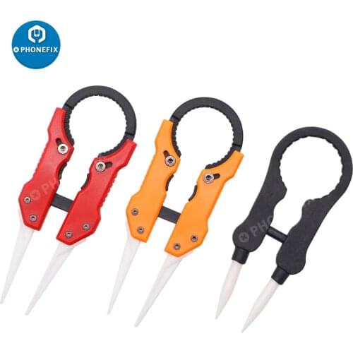 Anti-static Ceramic Stainless Steel Tweezers Maintenance Industrial Precision Pointed Tip Tweezers Heat Resistant DIY Hand Tools