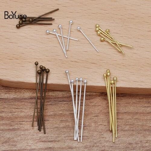 BoYuTe (2000 Pieces/Lot) 16-20-30MM Metal Brass Ball Pins Ball Needles Handmade Diy Jewelry Making Materials Wholesale