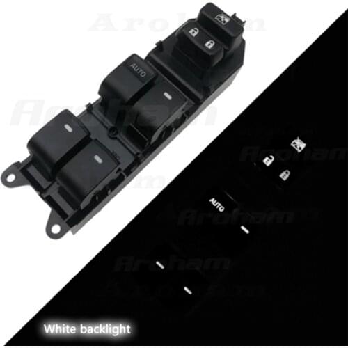 For Toyota RAV 4 Camry Corolla Auris Urban Cruiser Highlander Vios 84820-02190 White backlight Led Power Window Switch Passenger