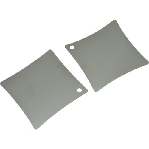 Dopro 2pcs Stainless Steel Smooth Guitar Fingerboard Fretboard Saddle Nut Radius Gauge Measuring Tool Luthiers Tool