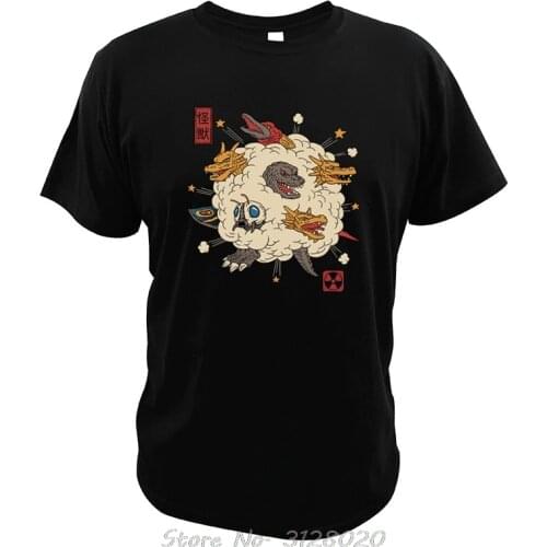 Kaiju T Shirt King Of The Monsters Harajuku Digital Print Camisetas Adventure Fantasy Movie T-shirt Men Cotton Tshirt