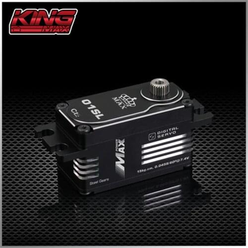 KINGMAX CLS01SL 55g 15kg.cm steel gears servo for 1/8, 1/10 electric flat running, drift car, helicopter tail locking