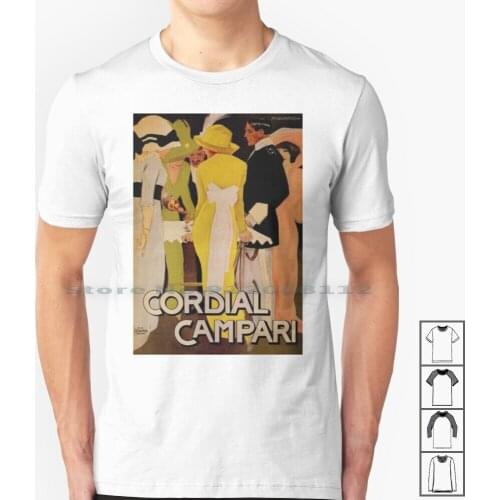 Drink Together T Shirt 100% Cotton Classic Retro Hottime Old Classical Cordial Avert Campari Vintage Beauty Girls Lithography