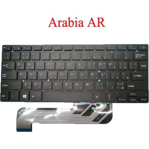 Laptop AR Keyboard PRIDE-K2500 SCDY-277-3-9 VER:A Arabia black without frame new