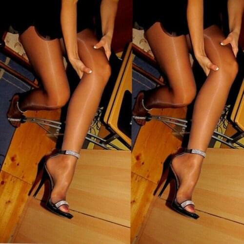 Womens Tights Glossy Ultra-thin Shiny Sheer Lace Thigh High Stockings Hold Ups Fashion New Ladies