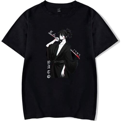 Noragami Yato Uniex Anime Fashion Casual Round Neck Short Sleeve T-shirt