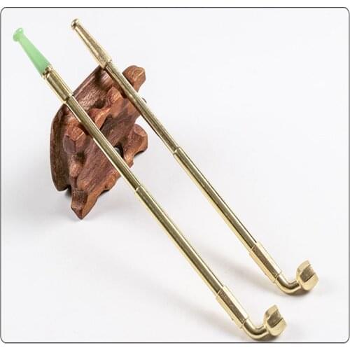 Fashion Retro Telescopic Long Pipe Old-fashioned Pipe For Tobacco brass Detachable Filter Washable Pure Brass Pipe Accessories