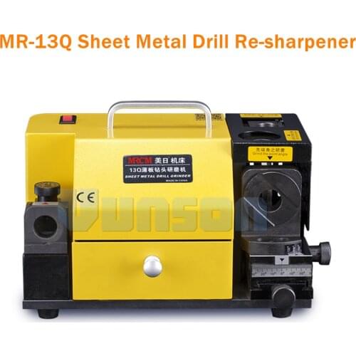MR-13Q 4~14mm Sheet Metal Drill Bits Re-Sharpener Grinder+1pcs Grinder Wheel for Sheet Metal Drill Bits