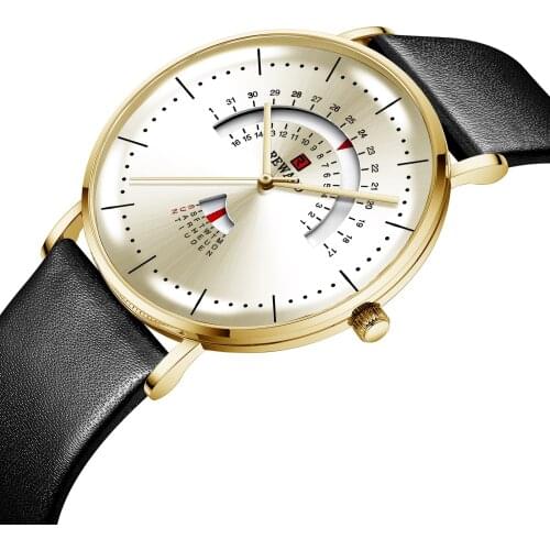 2021 Top Brand Luxury Quartz Man Watch Waterproof Sport Watch Chronograph Genuine Leather Bracelets Male Clock Relogio Masculino