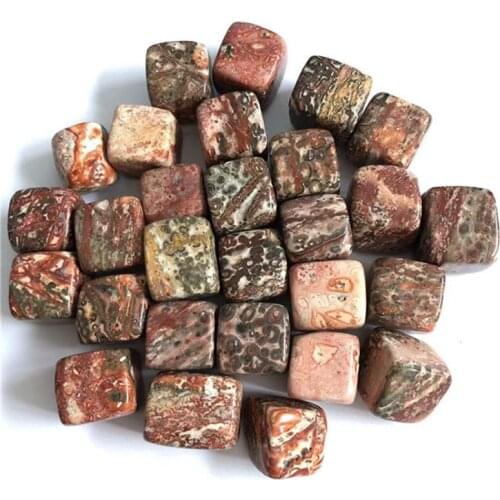 Natural quartz handmade leopard crystal cube tumbled healing stones for home decoration