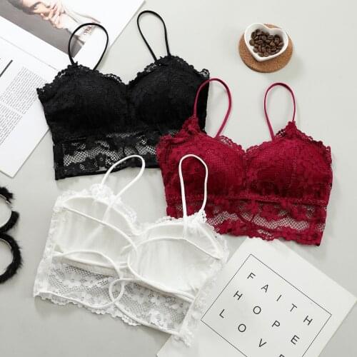 2021 New Womens Vest Tops Intimates Lace Strap Wrapped Chest Shirt Top New Underwear Tube Tops Womens Lingerie Female Brassiere