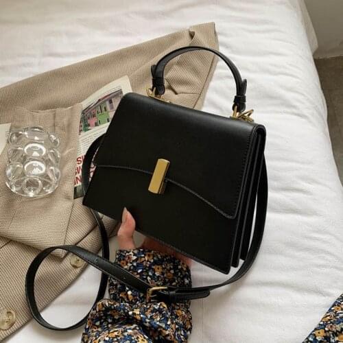 2021 Summer New Trendy Fashion Ladies Texture Portable Messenger Bag High Quality Simple One-shoulder Small Square Bag Female