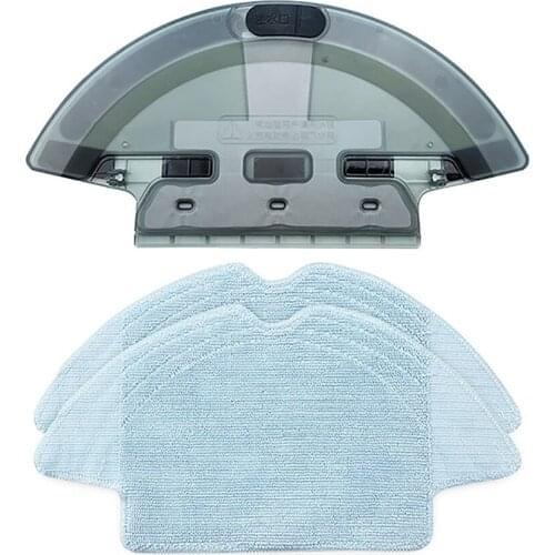 Durable Water Tank & 2PCS Mop Cloth Cleaning Rags for 360 S6 Sweeper Robot Accessories