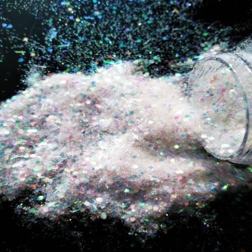 RNAK20-42 High(5G Jar) AB White Crystals Nail Glitter Powder 3D Manicure Art Design UV Gel Polish Decoration For Nail Accessorie