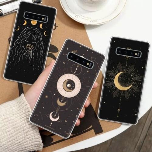 Moon Mystery Totem Witche Silicon Phone Case For Samsung Galaxy A51 A71 A70 A50 A40 A30 A20E A10S A01 A21 A6 A7 A8 A9 Plus + Cov