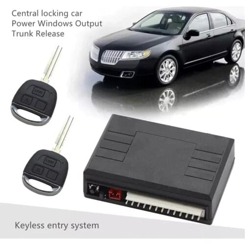 Keyless Entry System Central Locking Car Alarm Remote Control Key For Door Power Windows Trunk Release Automation Universal PKE