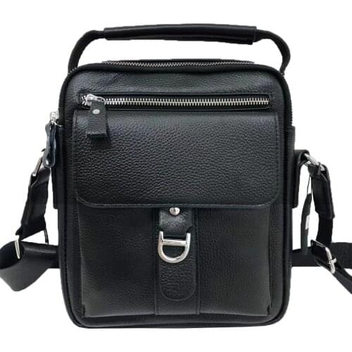 Genuine Leather New Bag Luxury Brand Male Messenger Crossbody Bags for Men Shoulder Leather Handbags Black Leather Cowhide