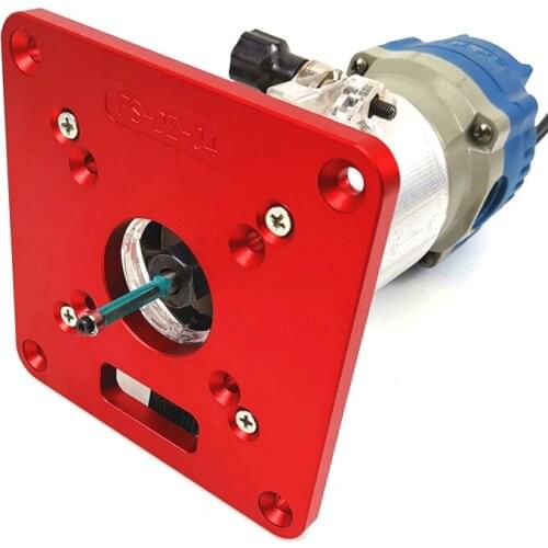 Universal RT0700C Aluminium Router Table Insert Plate for Woodworking Benches Wood Router Trimmer Models Engraving Machine