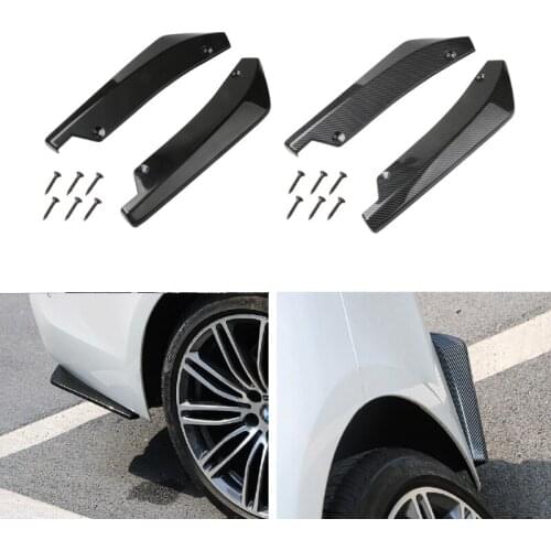 2021 New 2Pcs Universal Car Rear Bumper Lip Spoiler Diffuser Splitter Scratch Protector