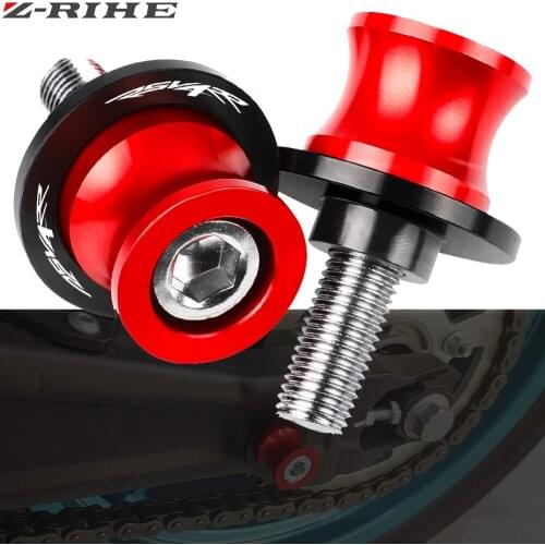 For Aprilia RSV4RR RSV4R RSV4 RR 2009-2019 2018 2017 2016 Motorcycle CNC Stand Screws Swingarm Slider Spools 6/8MM RSV 4RR Logo
