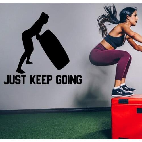 Funny GYM Wall Decal Living Room Removable Mural For Kids Rooms Decoration Vinyl Art Decal