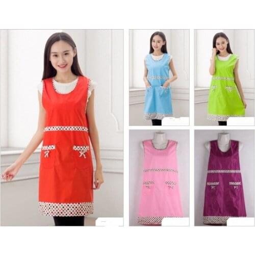 1PC Korean Fashion Apron with Pockets Cafe Waiter Kitchen Cook Household Cleaning Tools Kitchen Apron ELB 407