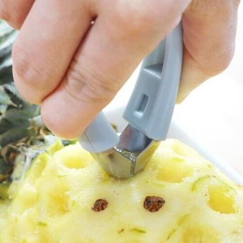 2pcs/set Nordic Style Stainless Steel Pineapple Eye Picker Fruit Vegetable Tool Kitchen Accessories Carrot Stem Remover